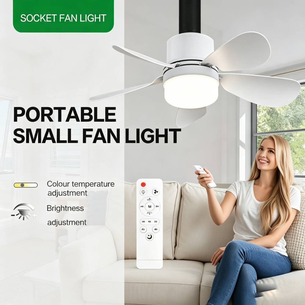 Lighting Decor For Room - Ventilador de Teto com Luz e