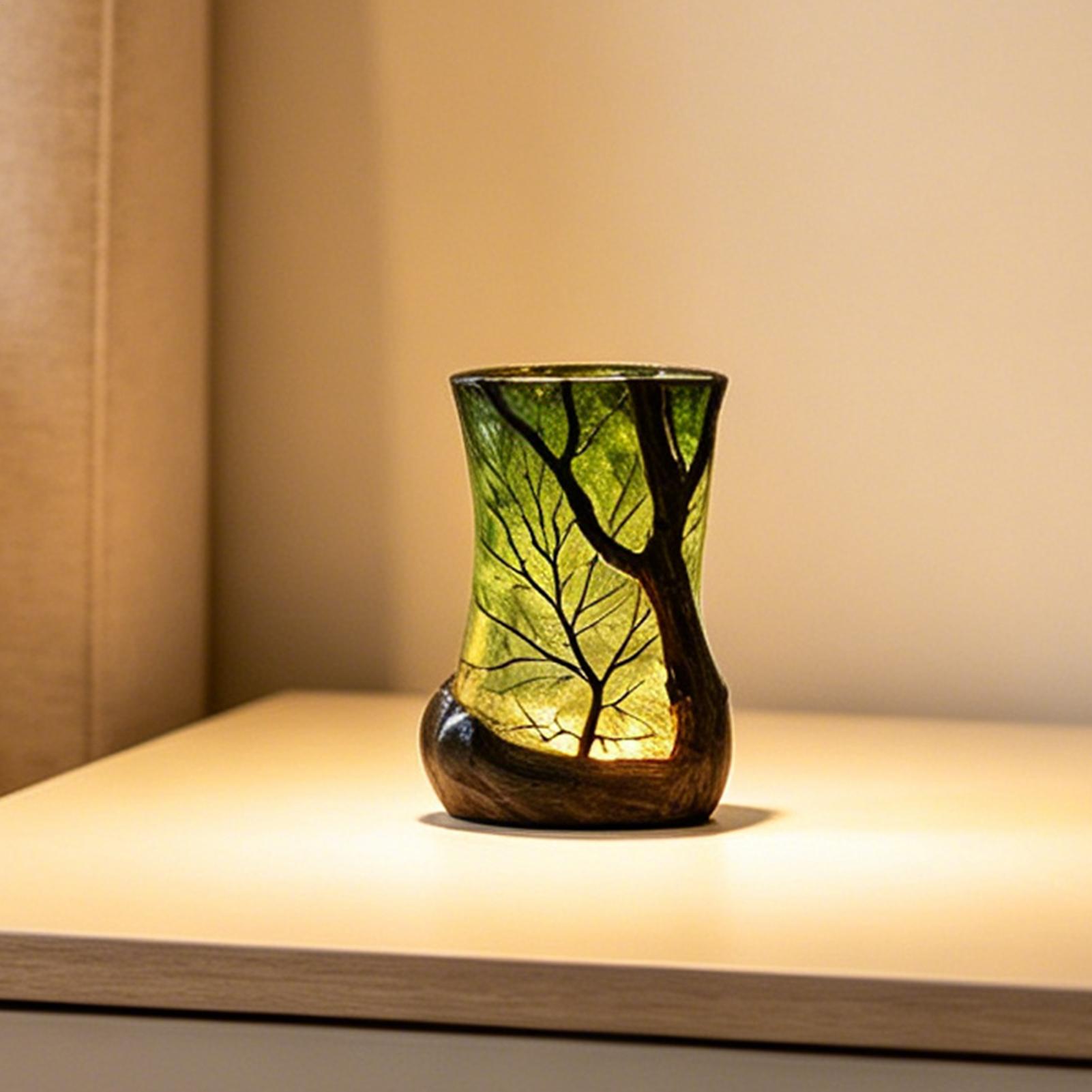 Lighting Decor Bedroom - Luminária de Mesa Decorativa Floresta Noturna: