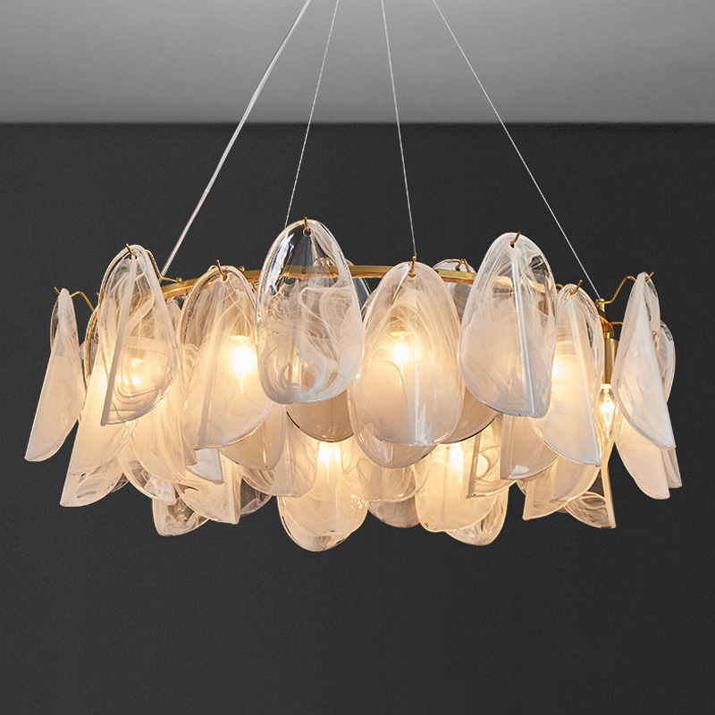Lighting Home Decor Items - Lustre de vidro luxuoso lâmpadas de