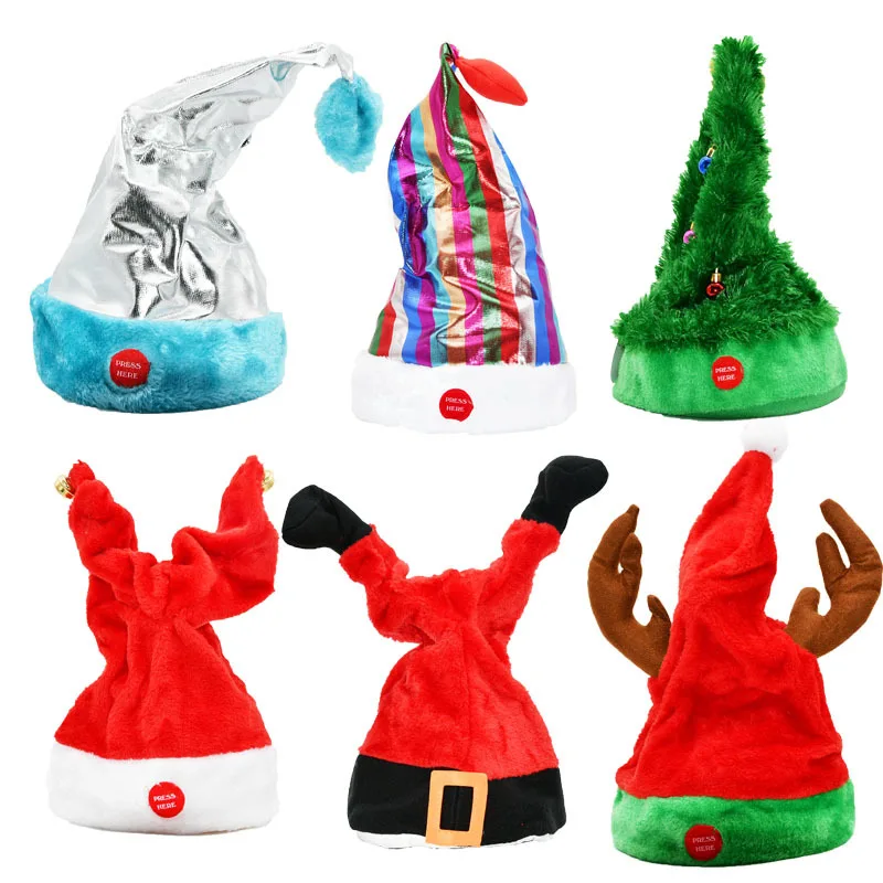 Up Lighting Decor - Chapéu de Natal Elétrico Criativo com