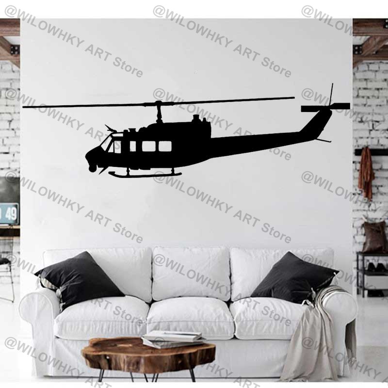 Lighting Mcqueen Bedroom Decor - Aviação Militar Aeronaves Helicóptero Adesivo, Bell