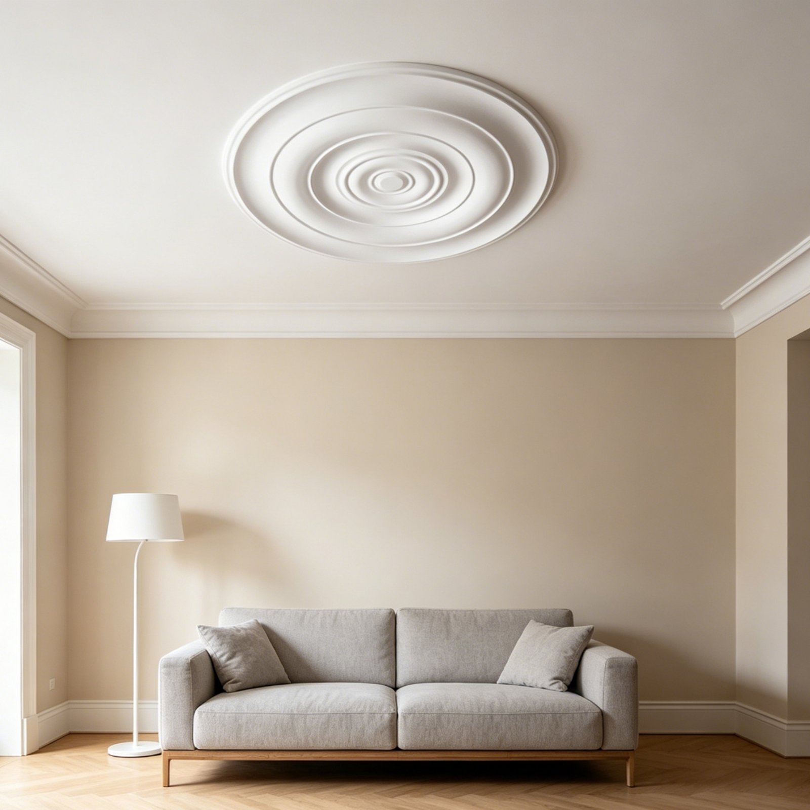 Decor Lighting & Decor Fires Photos - Medalhão de Teto Redondo com Design