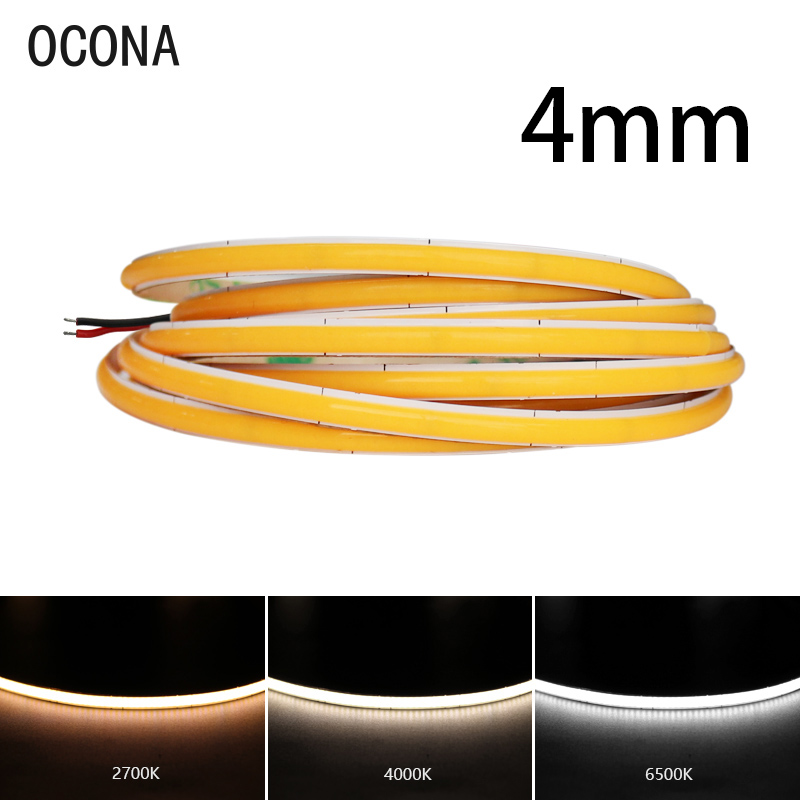 Lighting Mcqueen Bedroom Decor - 4mm estreito cob luzes de tira