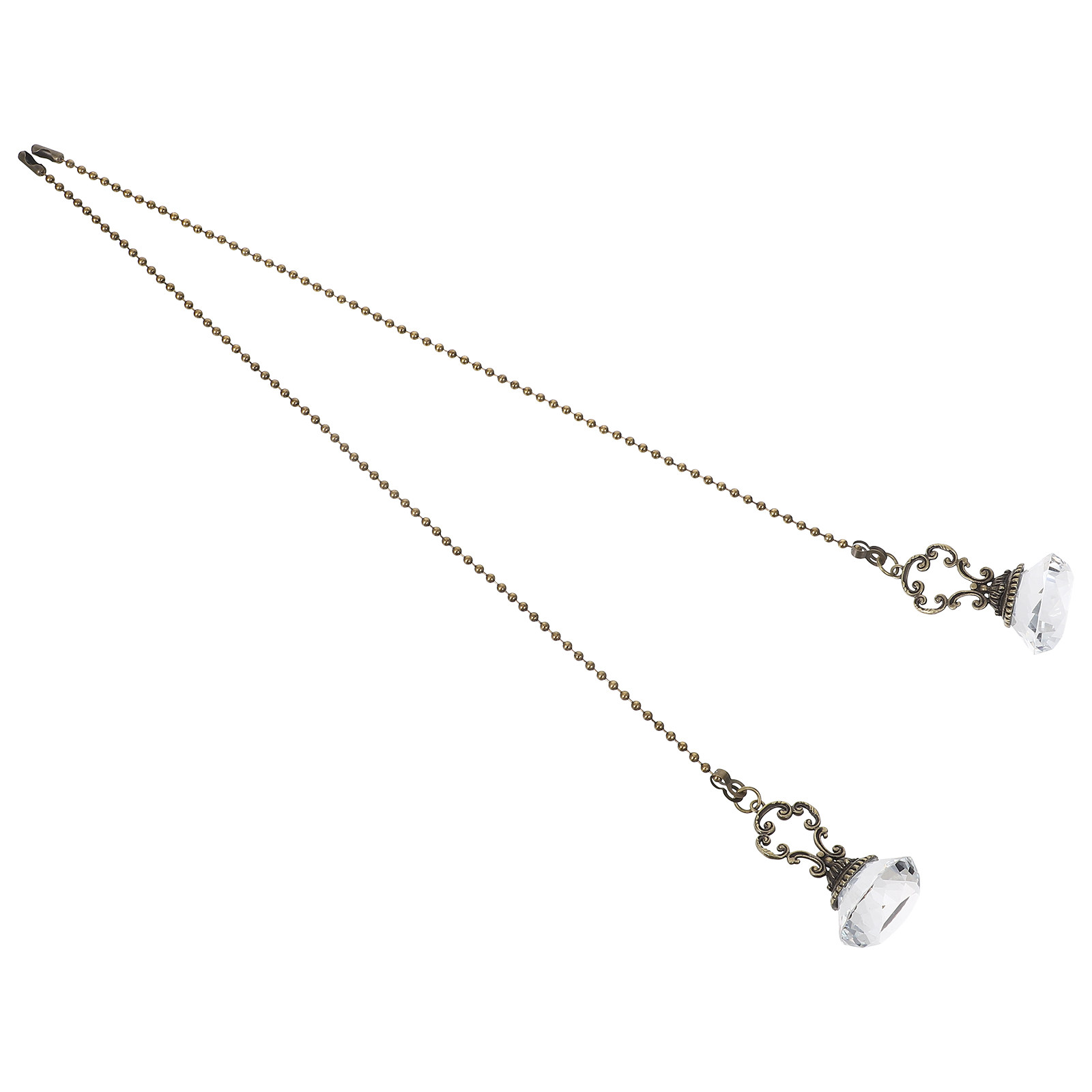 Decor Lighting Ceiling Fans - 2 Peças Corrente de Cristal para