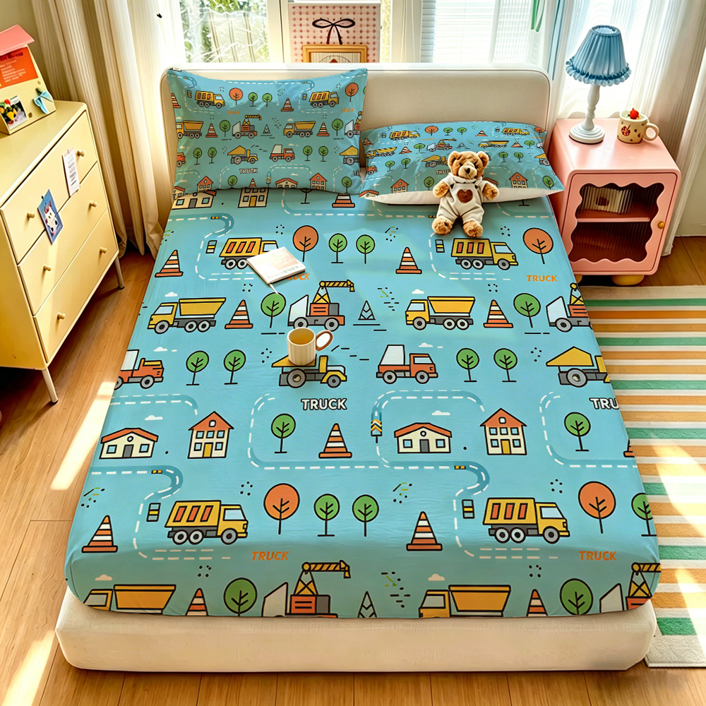 Lighting Mcqueen Bedroom Decor - Conjunto de Lençóis de Cama com