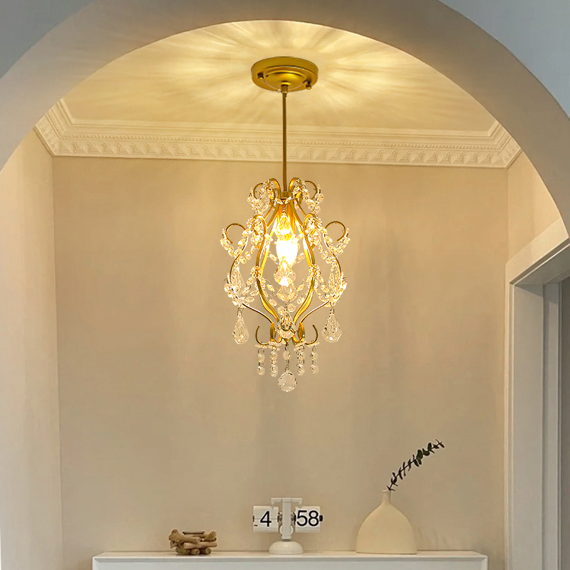 Lighting Home Decor Items - Lustre pequeno de cristal americano, estilo