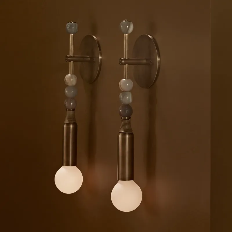 Lighting Decor Bedroom - Luminária de Parede Nórdica Vintage para