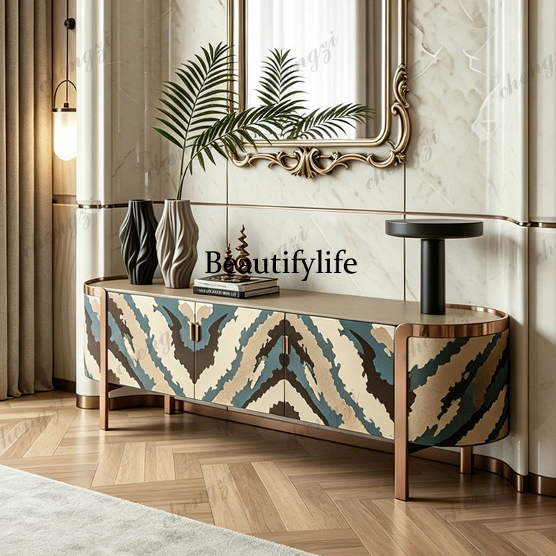 Decor Lighting & Decor Fires Photos - Armário de TV italiano de luxo