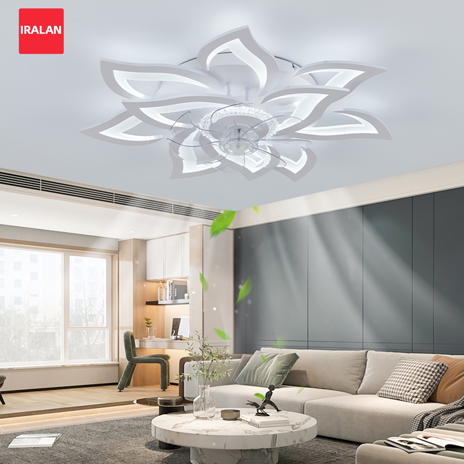 Decor Lighting Ceiling Fans - Ventilador de teto flor com iluminação