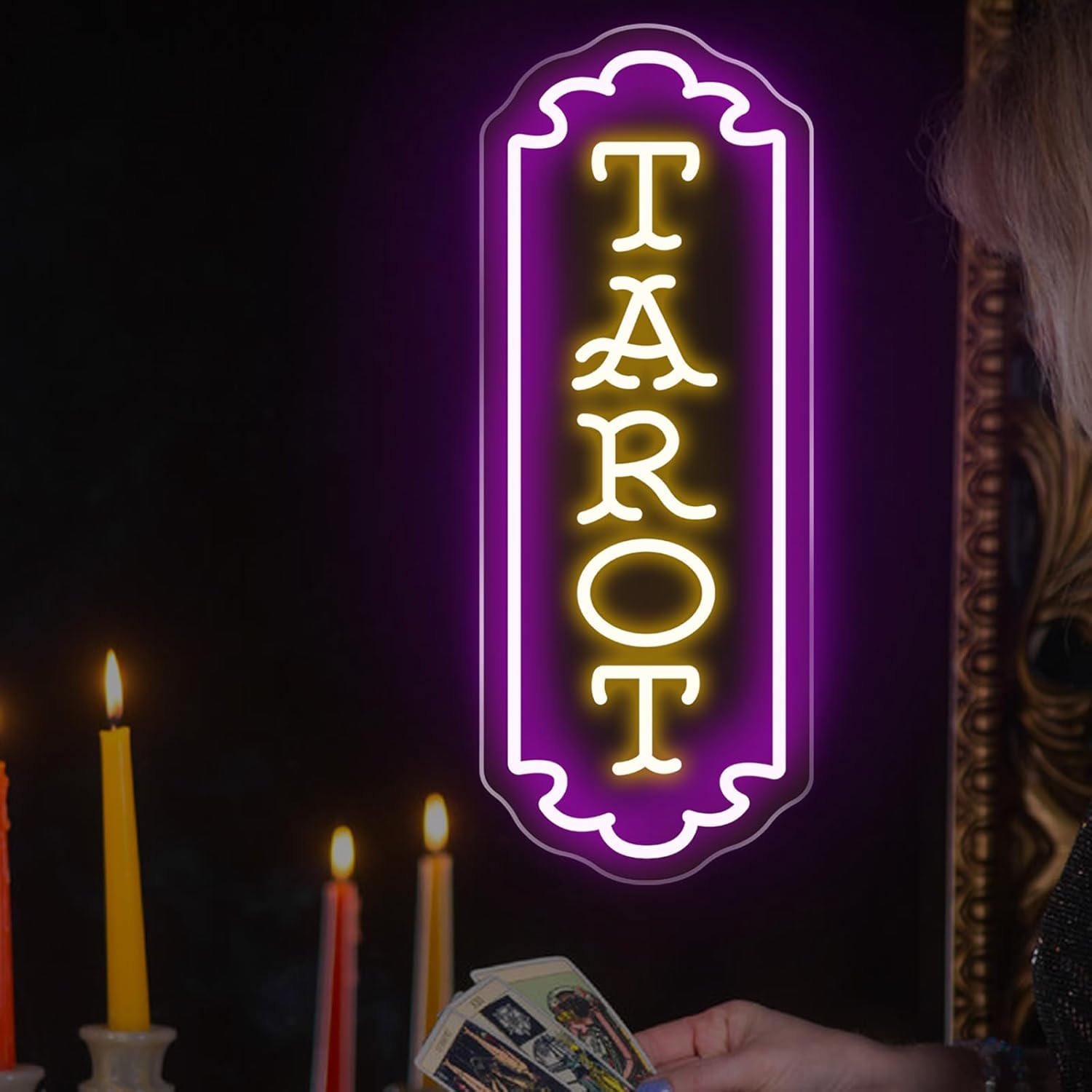 Letreiro de Neon Tarot com Ali - Room Lighting Bedroom Decor avaliação e preço