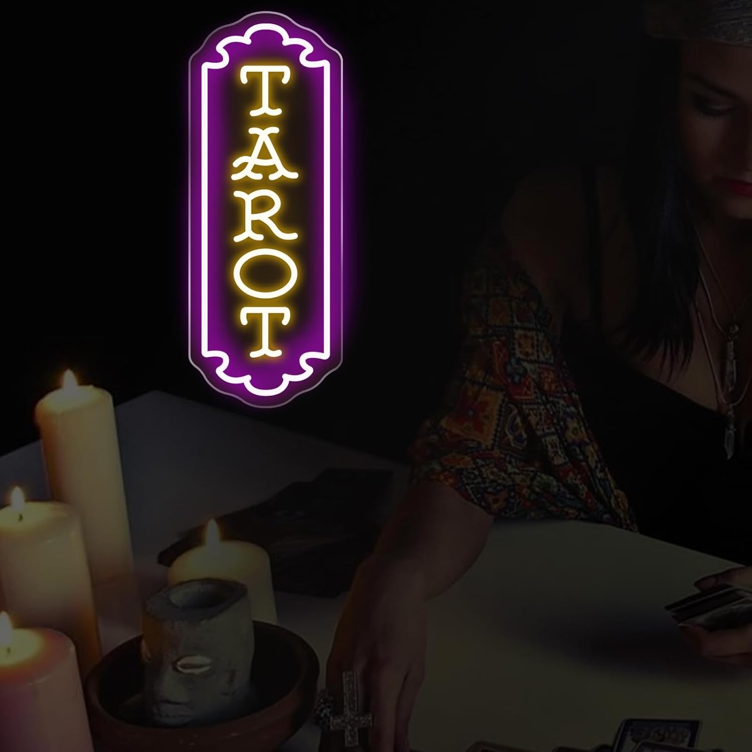 Letreiro de Neon Tarot com Ali - Room Lighting Bedroom Decor avaliação e preço
