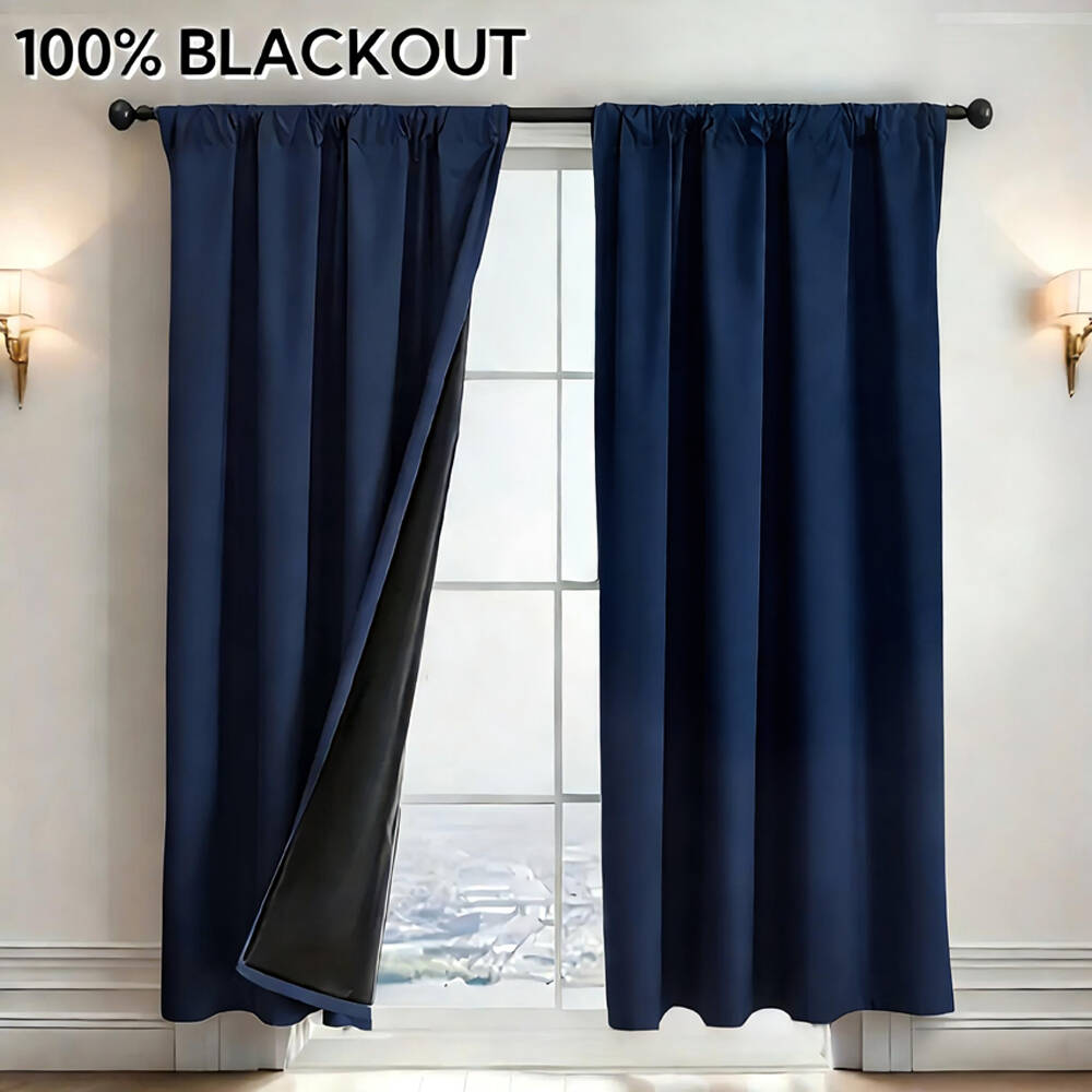 Cortina 100% Blackout com Forr - Office Lighting Decor avaliação e preço