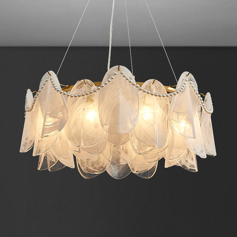 Lustre de vidro luxuoso lâmpad - Lighting Home Decor Items avaliação e preço