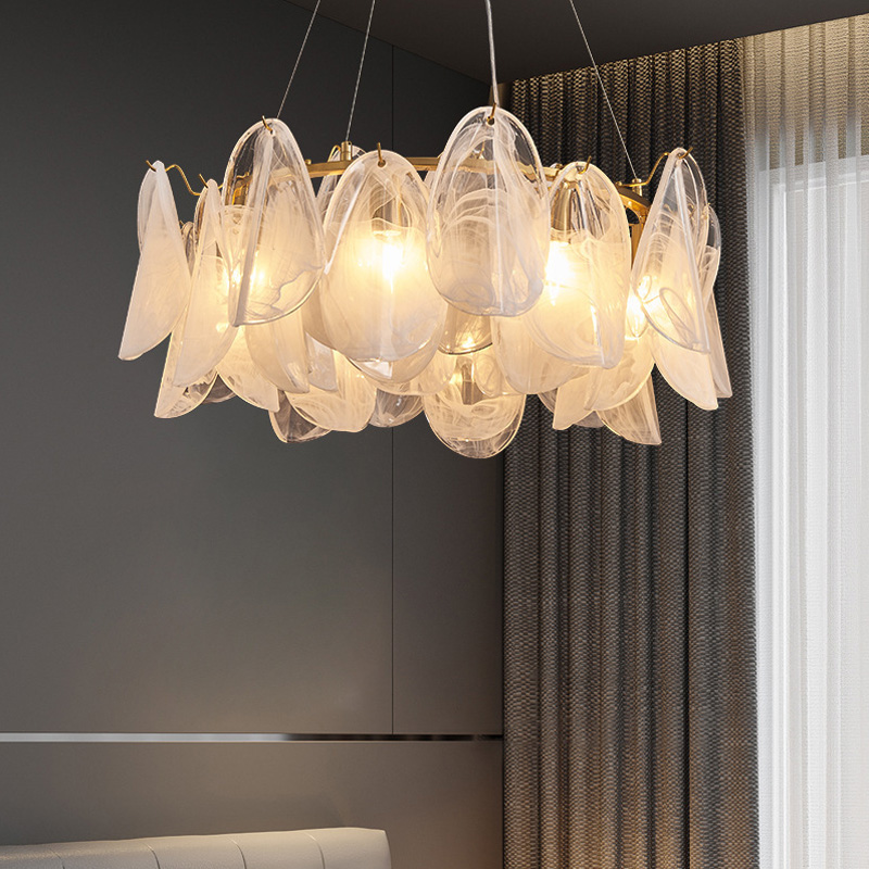 Lustre de vidro luxuoso lâmpad - Lighting Home Decor Items avaliação e preço