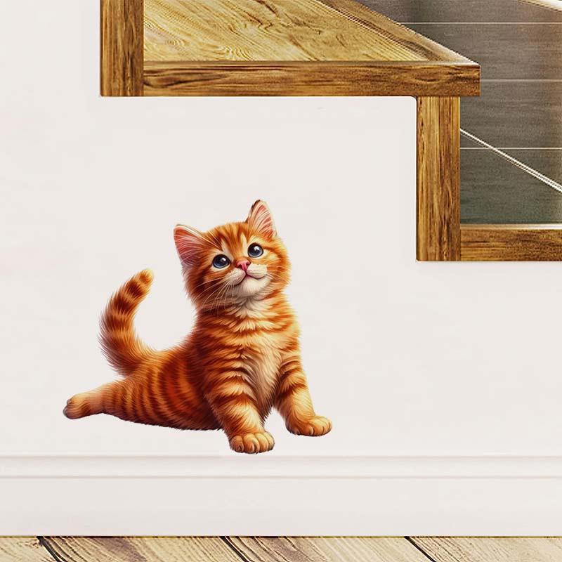 Removível Gato Yoga Adesivo De - Lighting Mcqueen Bedroom Decor avaliação e preço