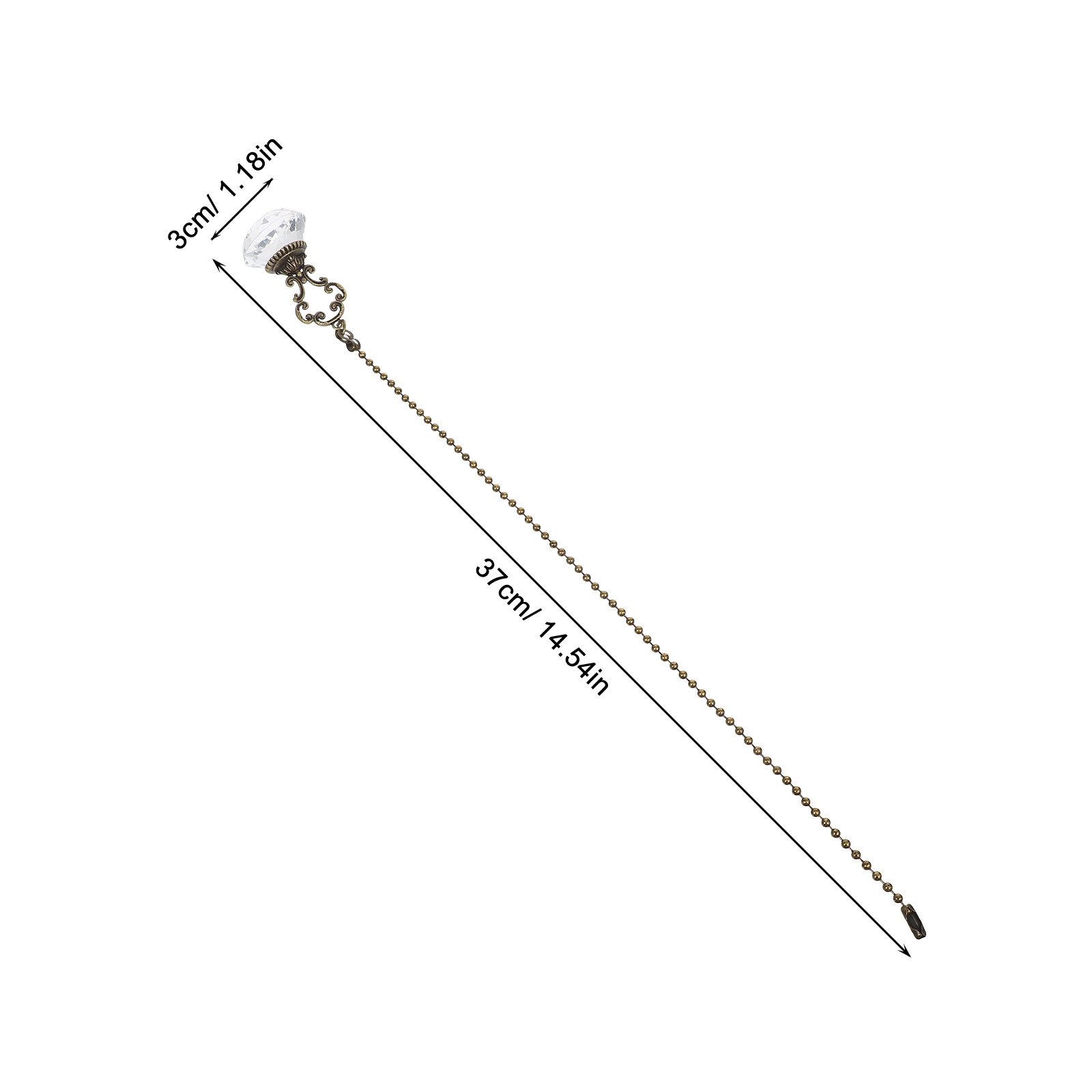 2 Peças Corrente de Cristal pa - Decor Lighting Ceiling Fans avaliação e preço