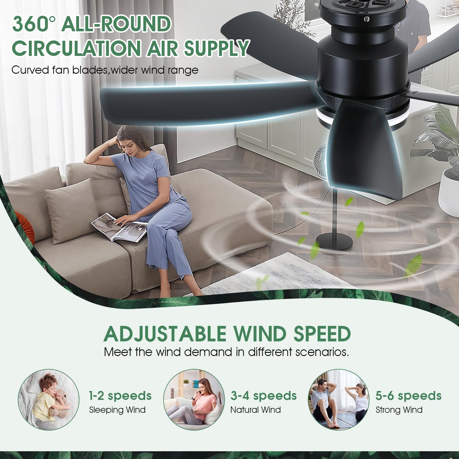 Iluminação de controle remoto  - Decor Lighting Ceiling Fans avaliação e preço