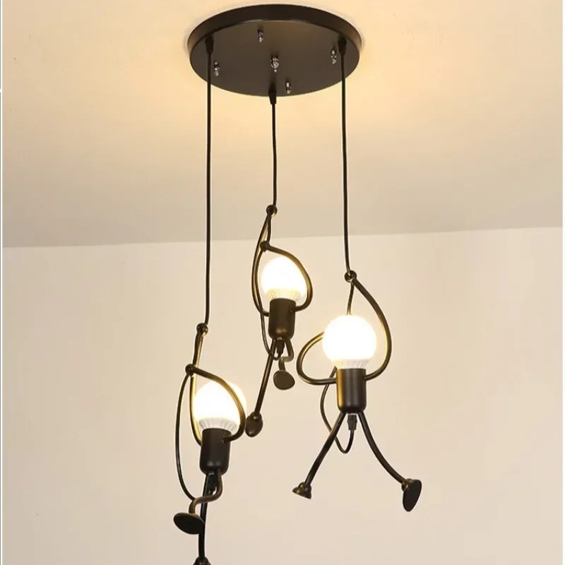 Retro ferro forjado lustre res - Lighting Decor Store avaliação e preço