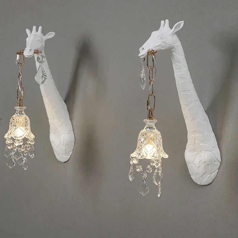 Nordic nova resina girafa led  - Lighting Decoration On Wall avaliação e preço