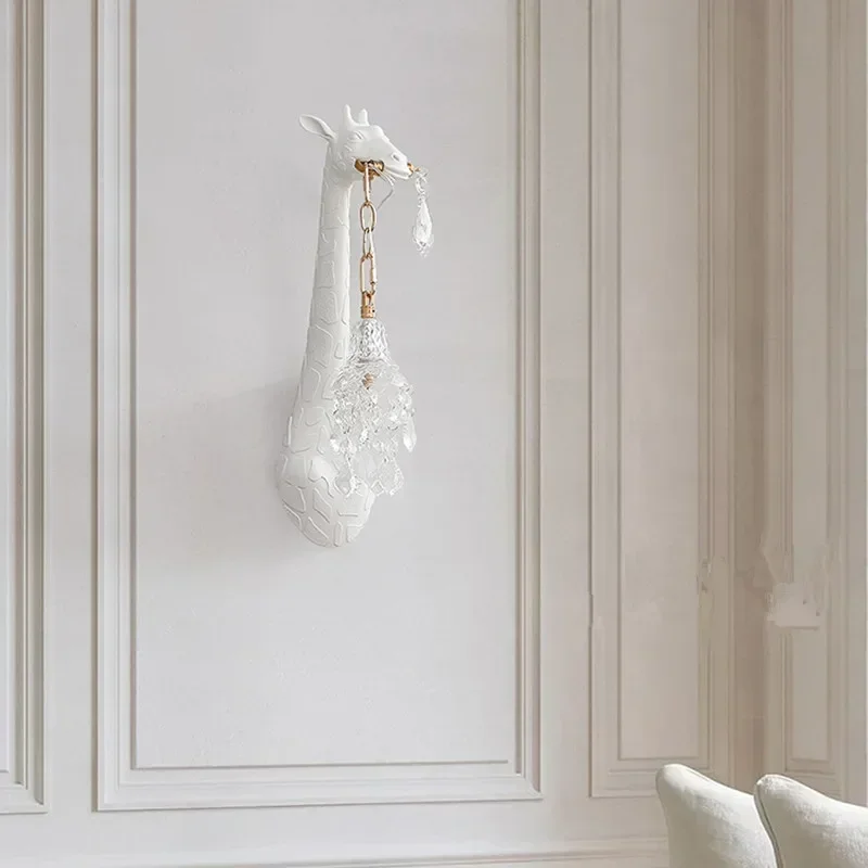 Nordic nova resina girafa led  - Lighting Decoration On Wall avaliação e preço