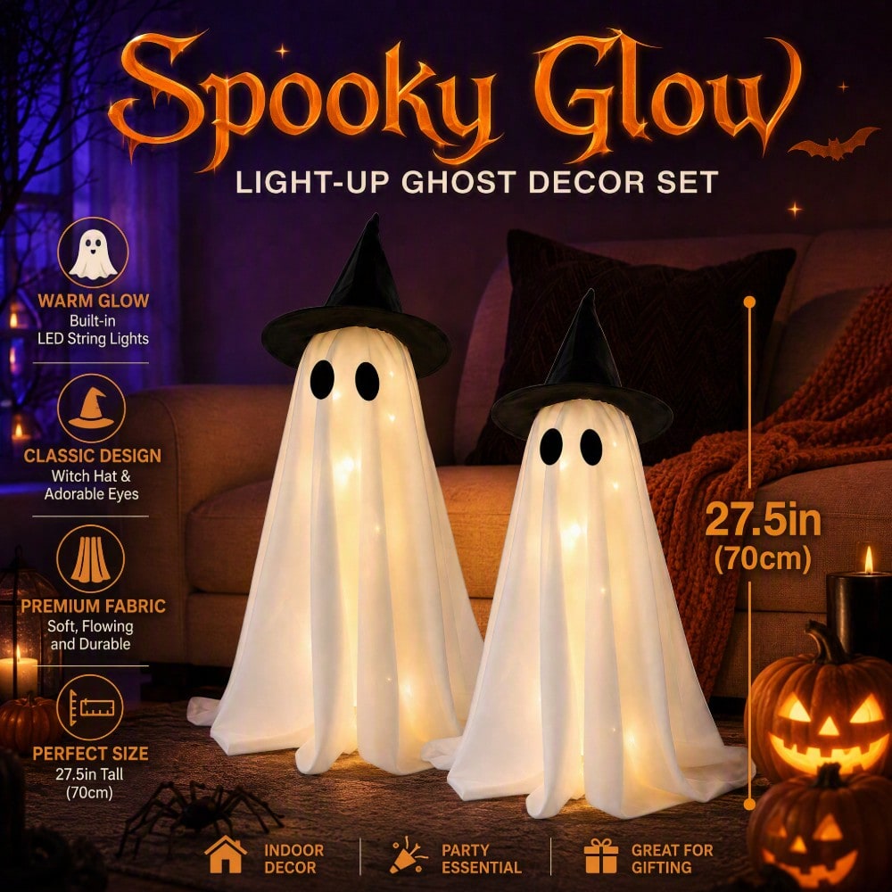 Chapéu de bruxa com luz LED, f - Up Lighting Decor avaliação e preço
